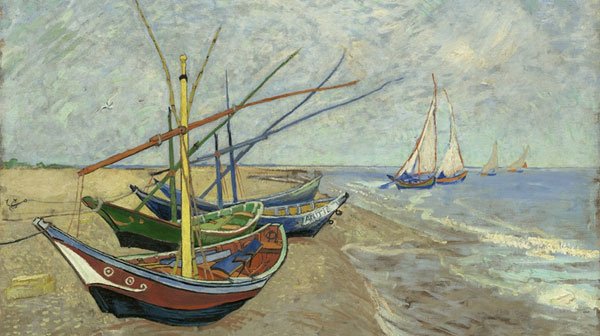Van-Gogh-Barcos-de-pesca-en-la-playa-de-Les-Saintes-Maries-de-la-Mer-itusers