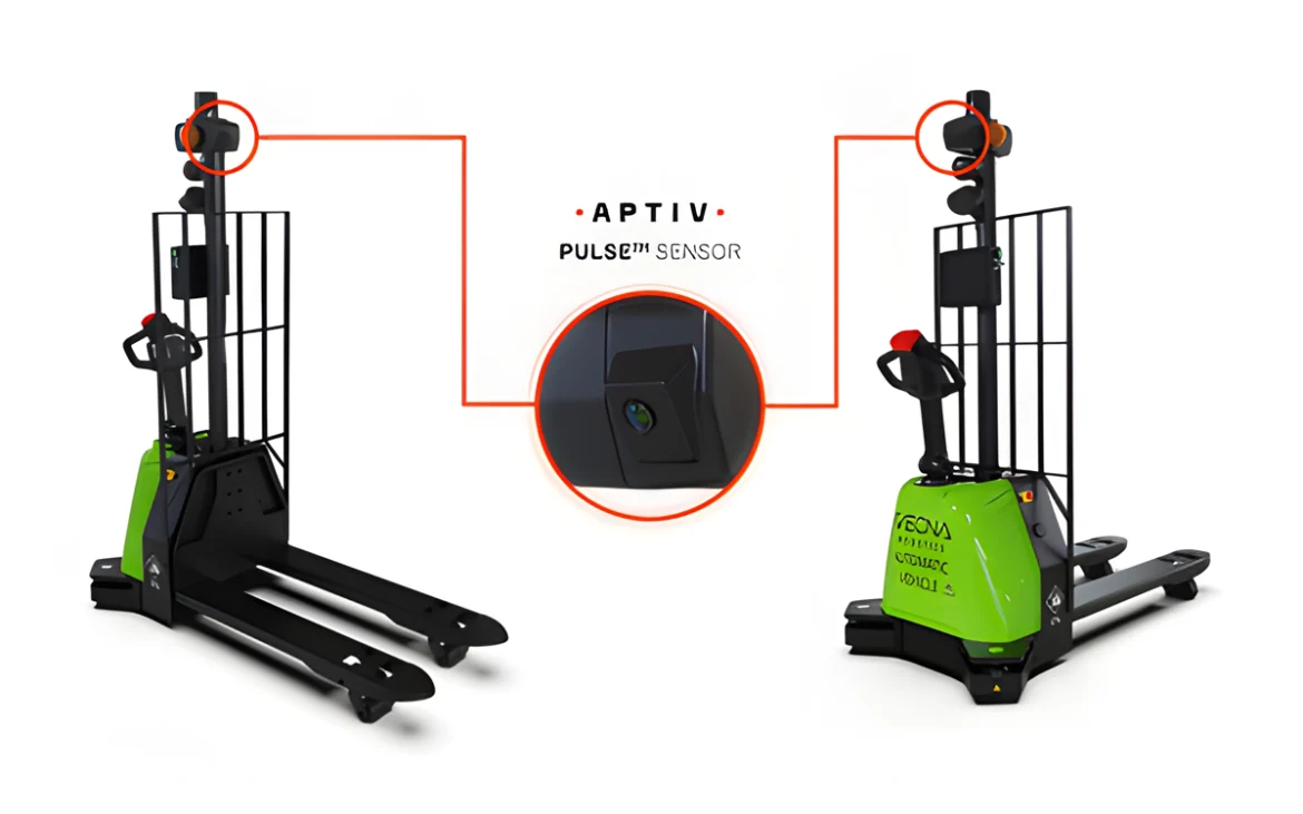 Aptiv PULSE™ Sensor integrado en AMR de Vecna Robotics para automatización industrial segura