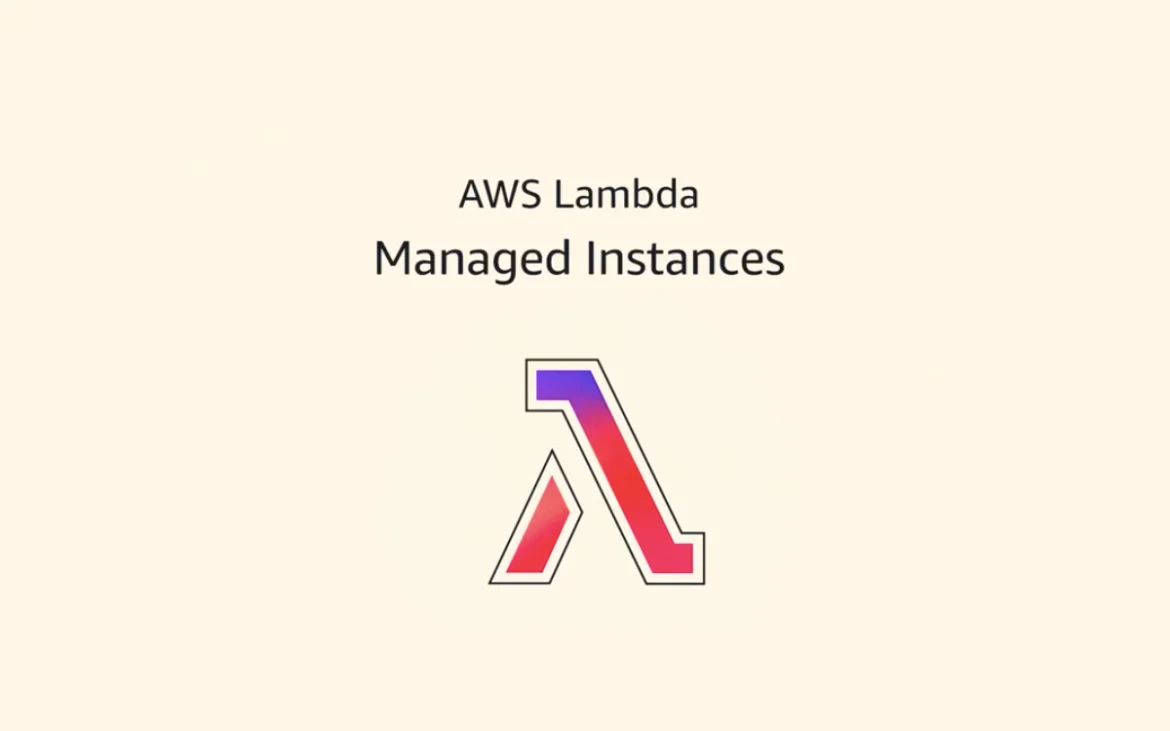 Logo de AWS Lambda Managed Instances en diseño minimalista