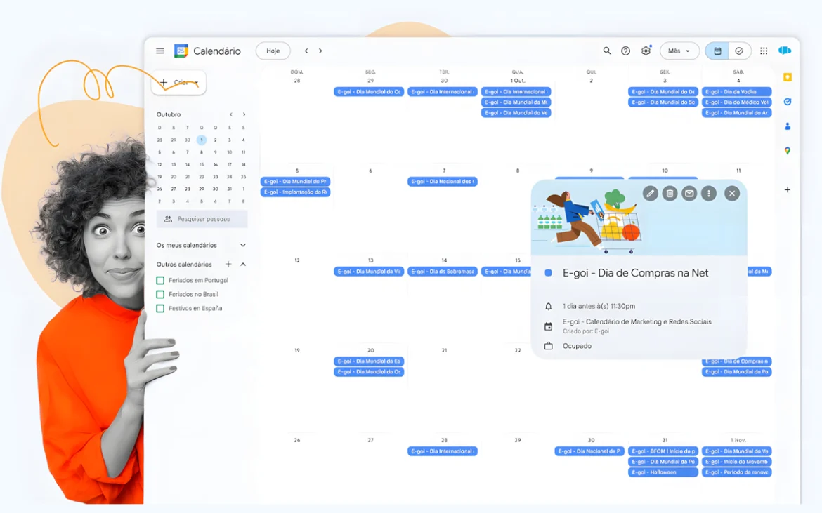Calendario de Marketing 2026 de E-goi con fechas estratégicas y planificación creativa
