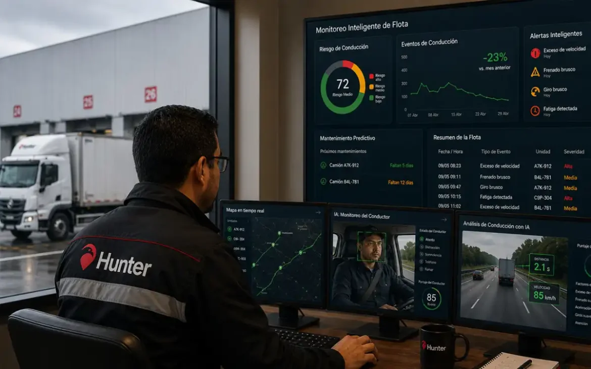 Hunter Perú aplica IA y telemática a la gestión inteligente de flotas
