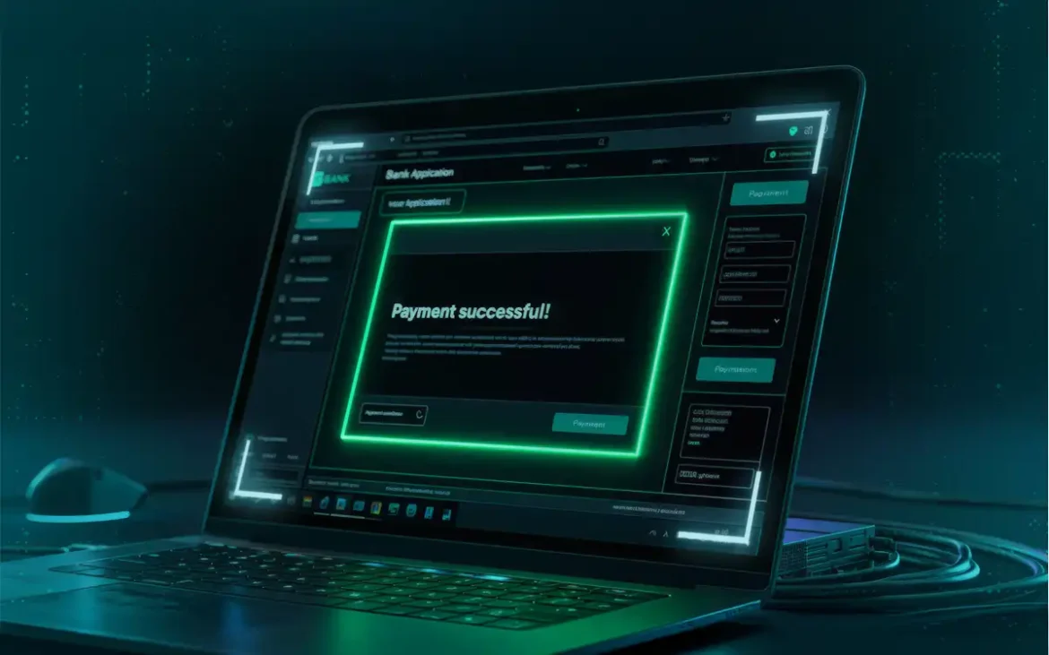 Captura de pantalla de un pago digital que ilustra el riesgo de evidencias falsas creadas con IA