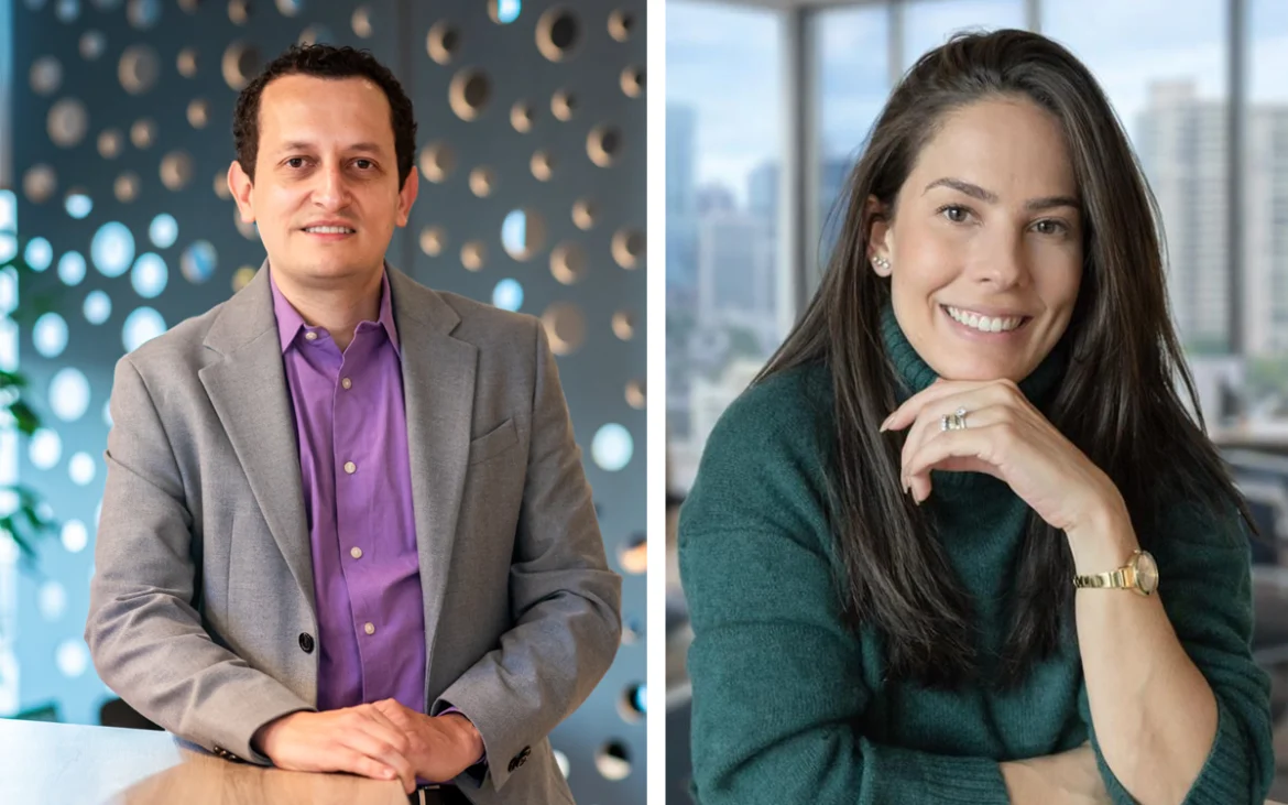 Luis Santamaría y Paula Pinto de Schneider Electric